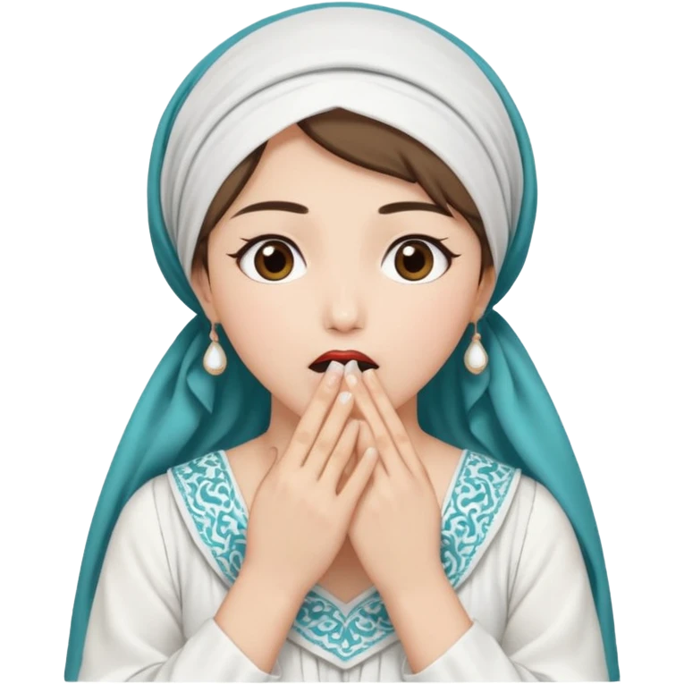 şaşırma eli ağzına götürme, rumi, k-pop emoji