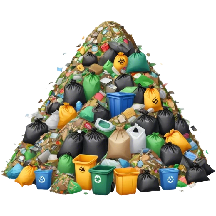 mountain of garbage emoji