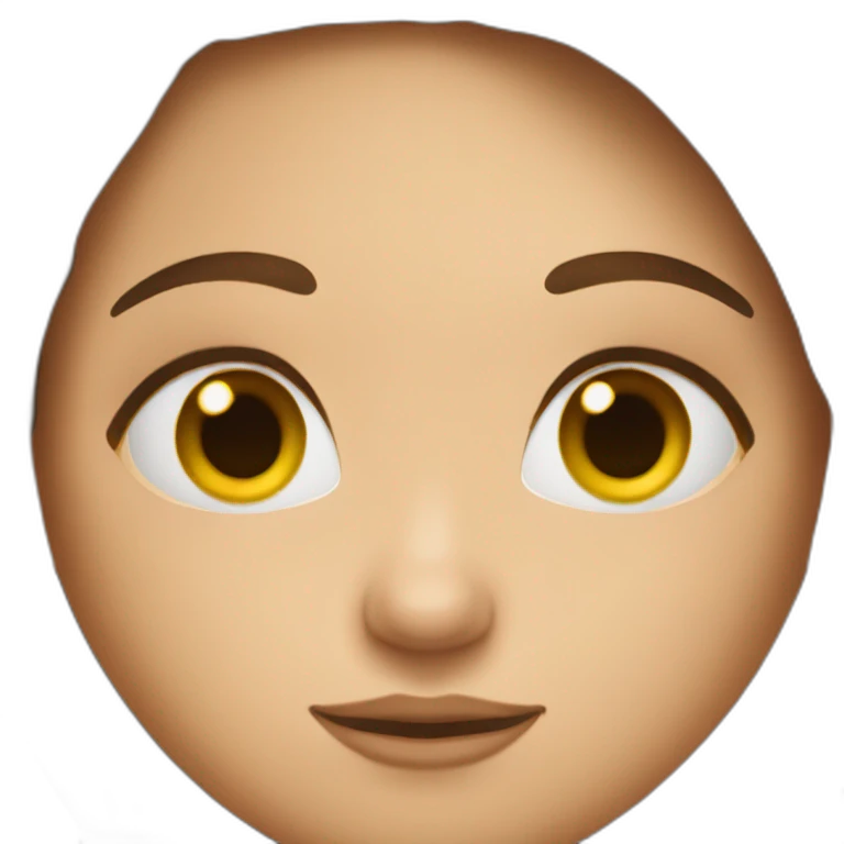 meditate funny girl brown hair emoji