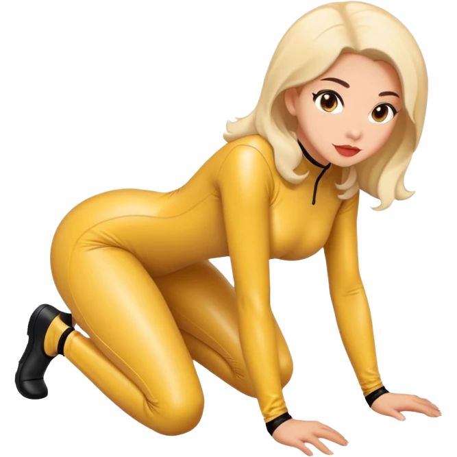 Женщина в латексе раком emoji
