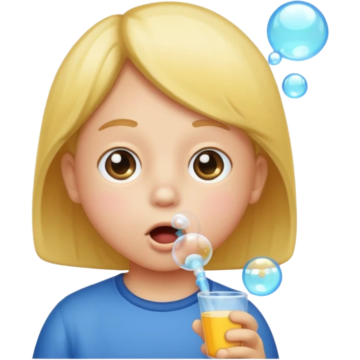 Bubble Blowing Kid emoji