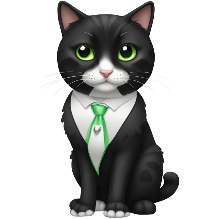 Cool Tuxedo cat  emoji