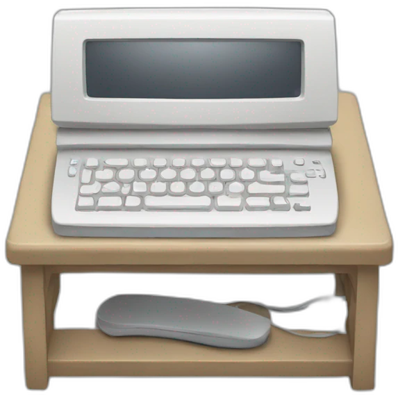 pressing computer emoji