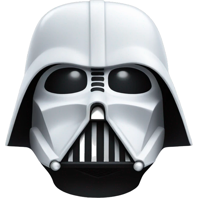 White darth Vader  emoji