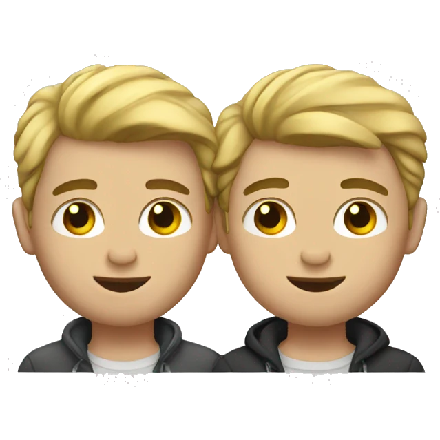 Cute white gay couple  emoji
