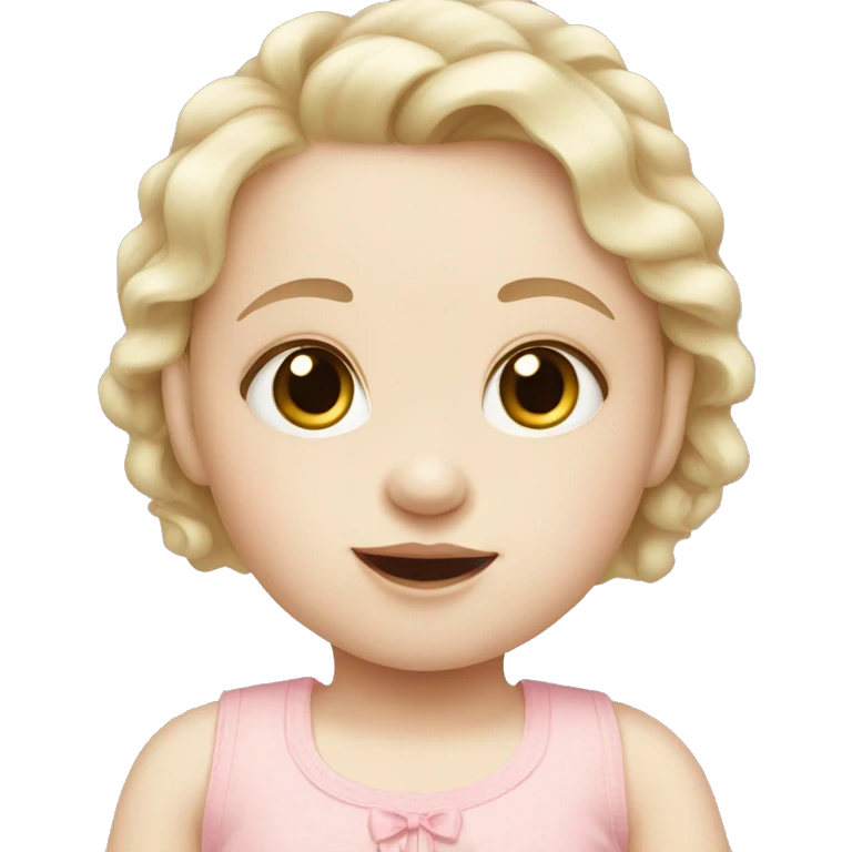 BABY GIRL pale skin emoji