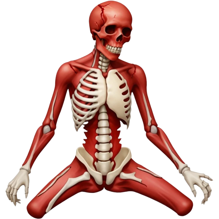 hyper realistic mangled figure emoji