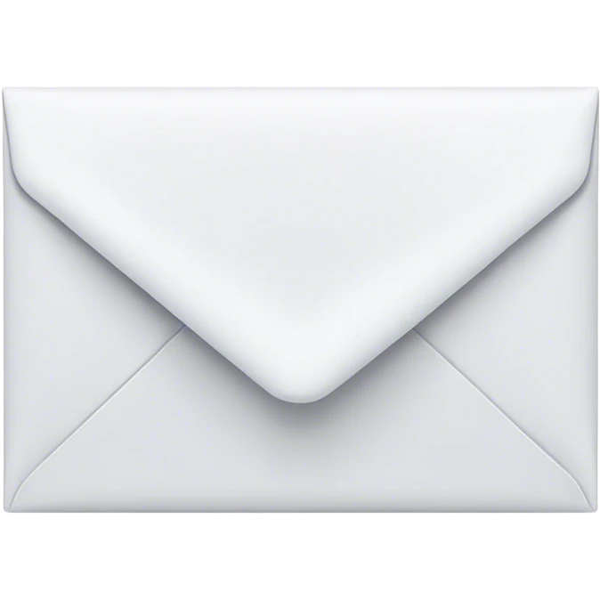 White envelope emoji