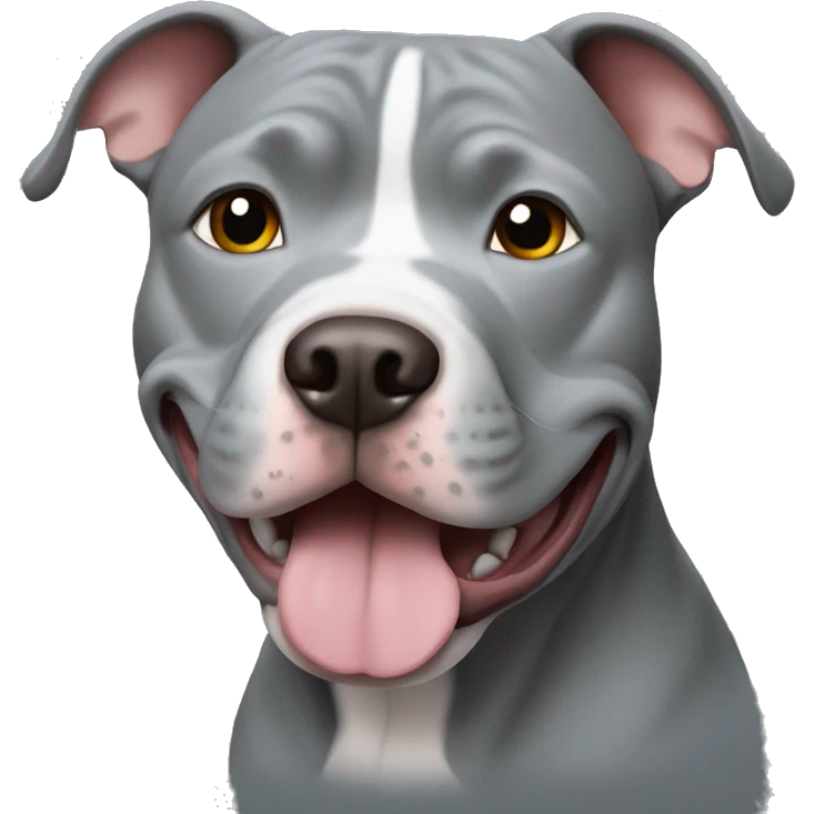 Grey pitbull emoji