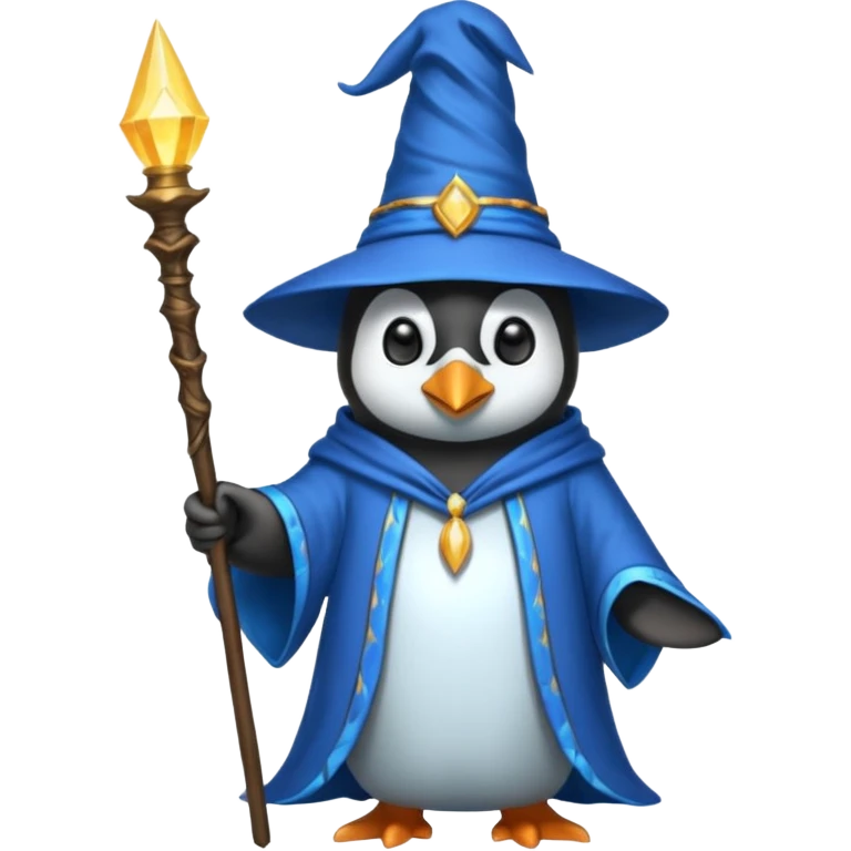 Penguin Wizard emoji