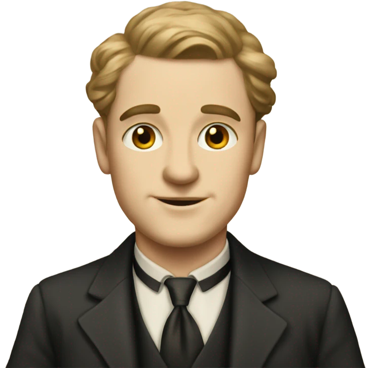 white man in 1920s emoji
