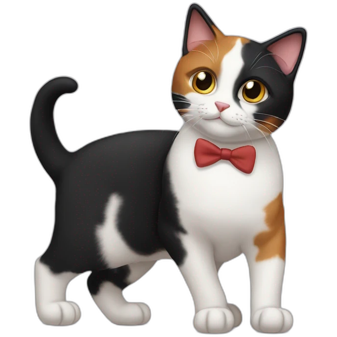 One calico & one Tuxedo cat emoji