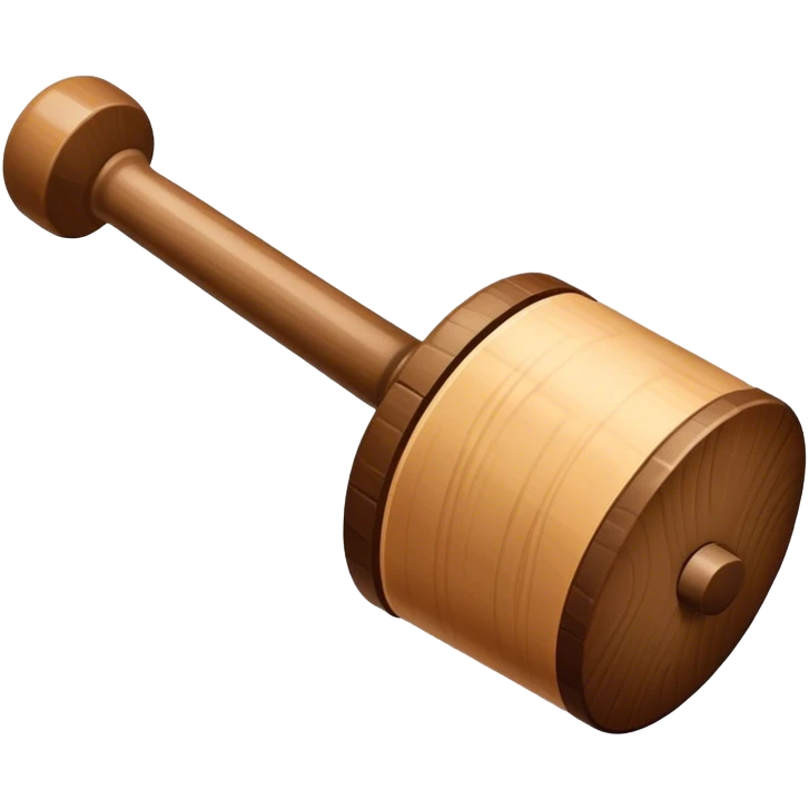 Wooden mallet emoji