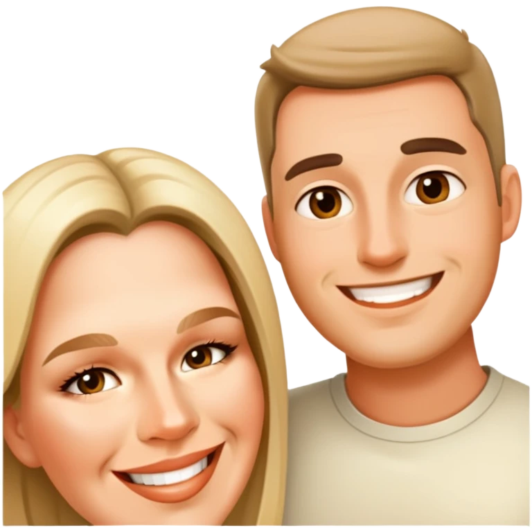 Husband and wife selfie emoji