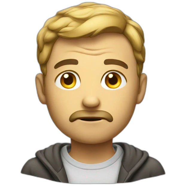 thinking man emoji