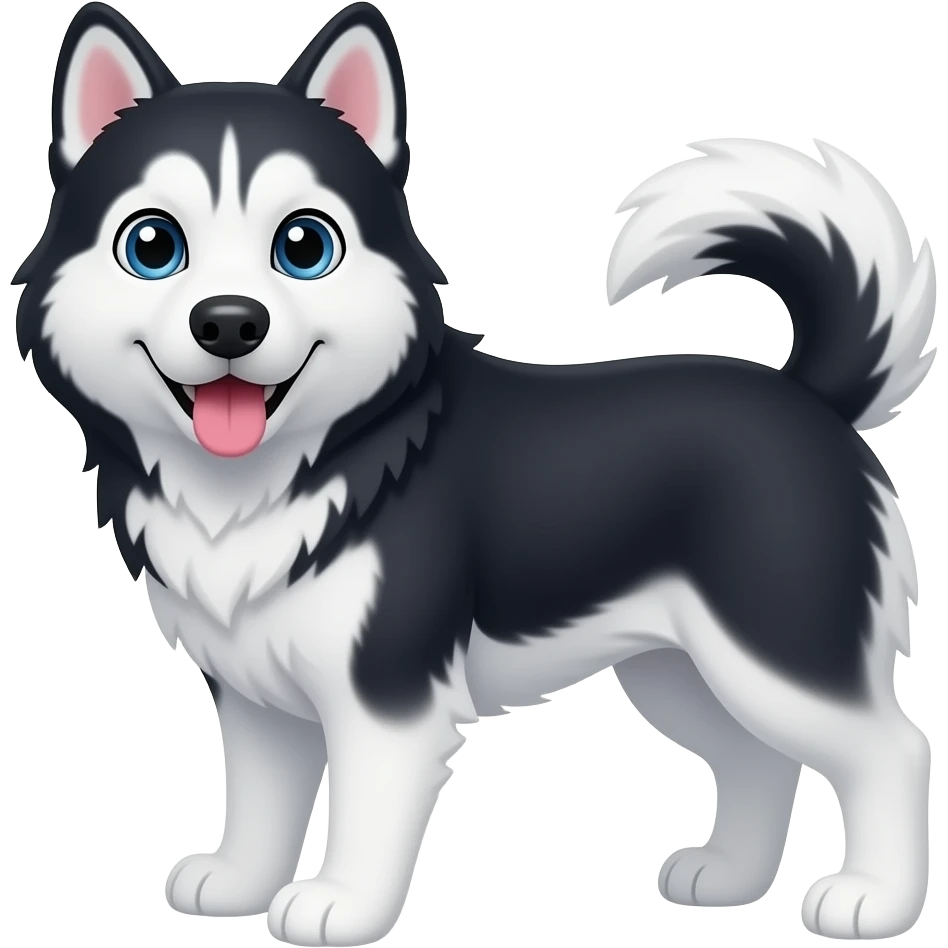 Giga chad husky dog emoji