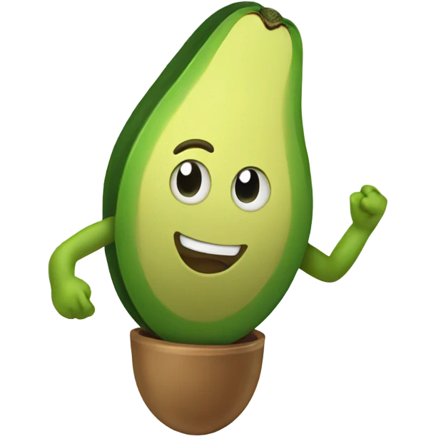 avocado high five emoji