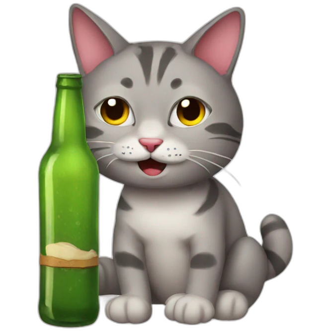 drunk cat emoji