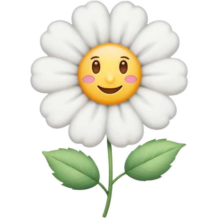 хлопок цветок emoji