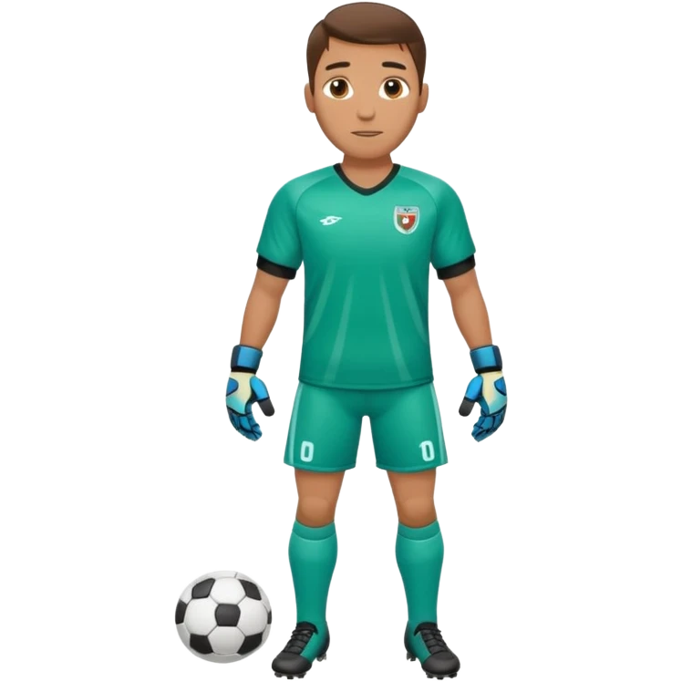 soccer goalkeeper full body hands in front emoji
