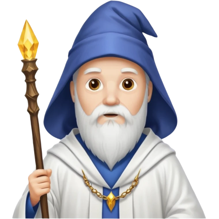 A wizard in white emoji