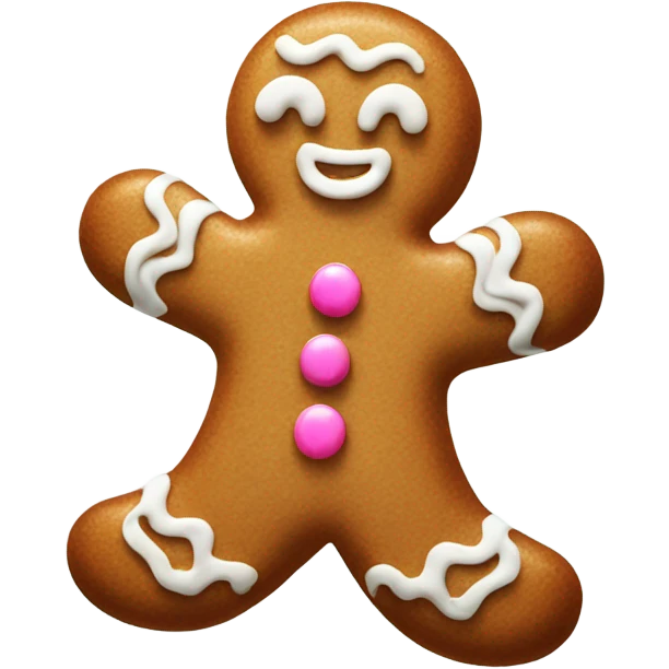 Generic gingerbread man emoji