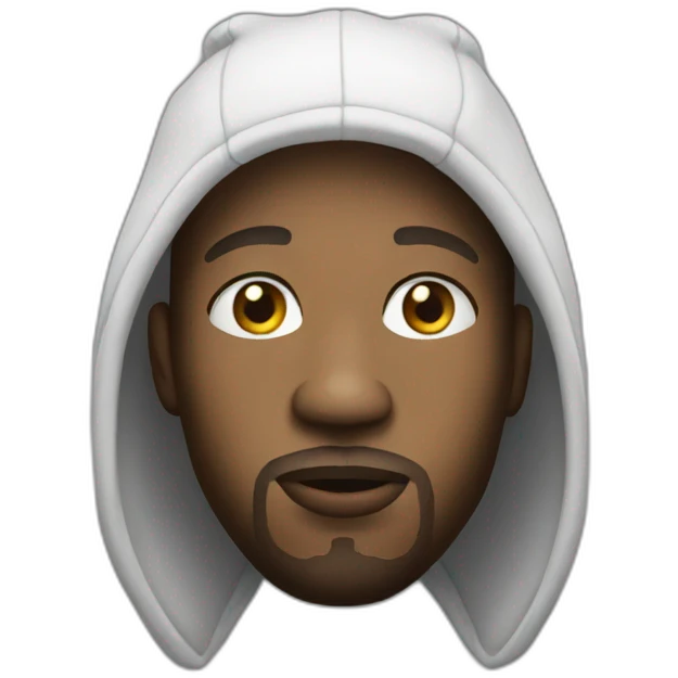 white rapper emoji