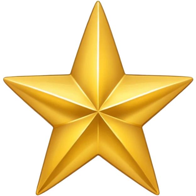 gold style icon of a star emoji
