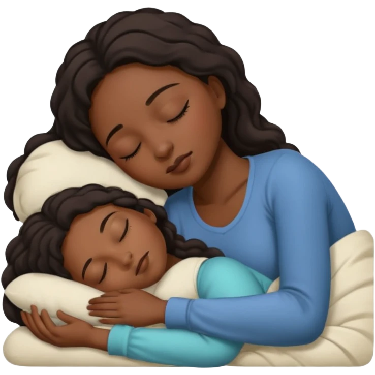 black woman sleeping emoji