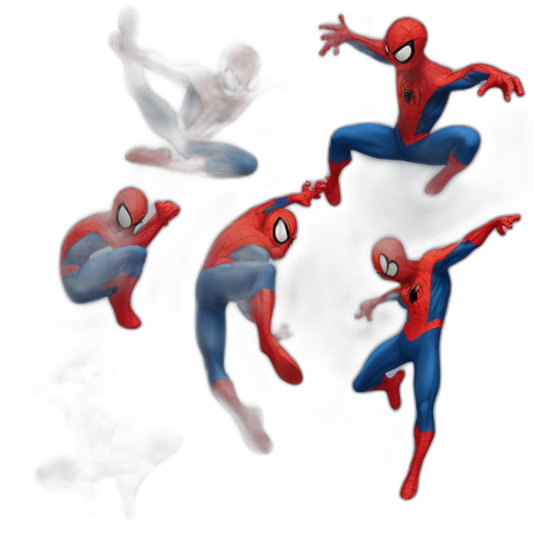 Spider man qui fait un dab emoji