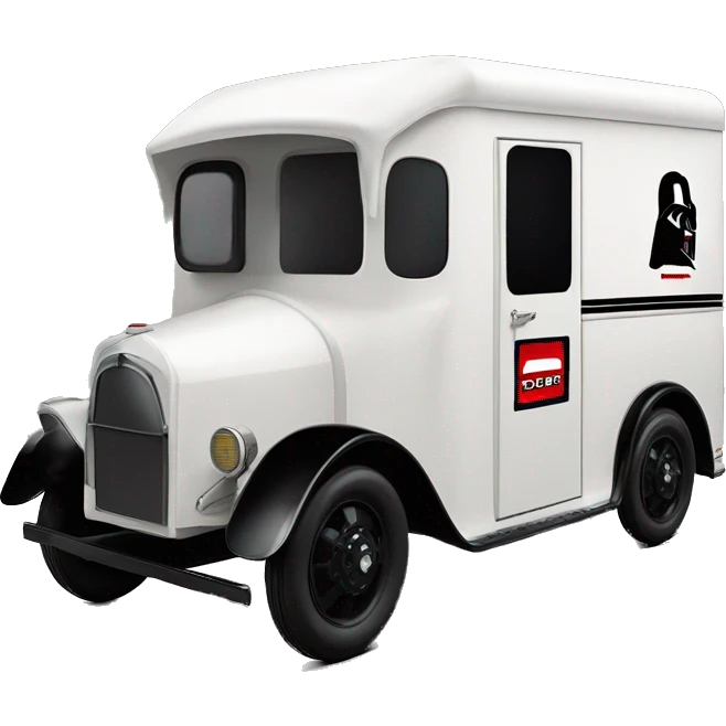 1925 Darth Vader Grumman mail truck emoji