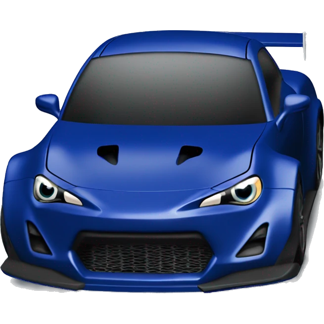 Dark blue Card stock Papercraft fr-s racecar emoji