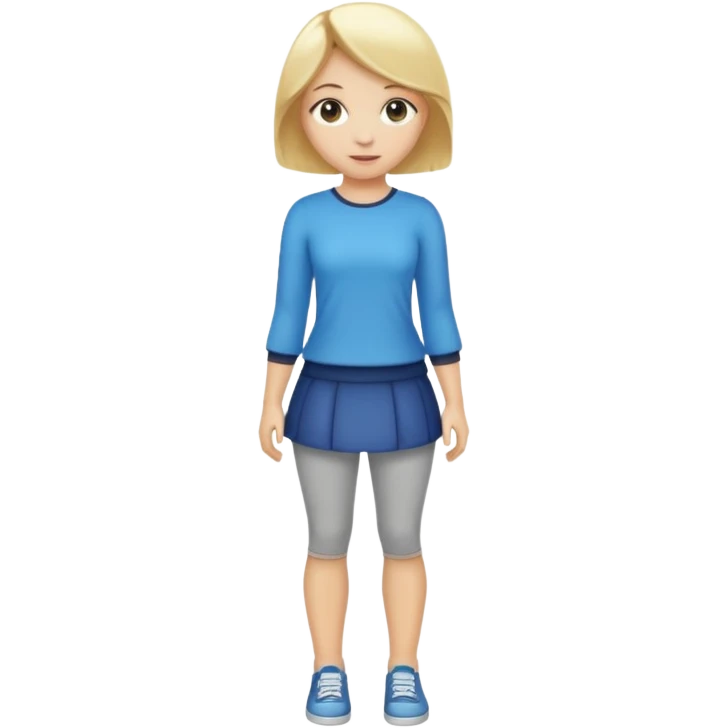 full body girl with blonde hair emoji