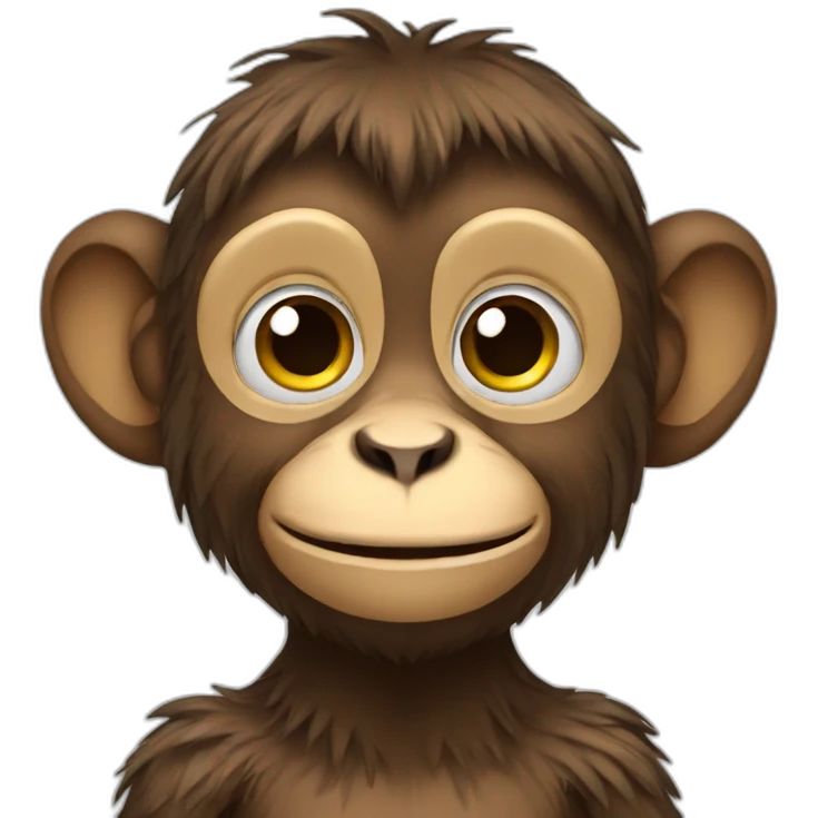 Monkey with costume emoji
