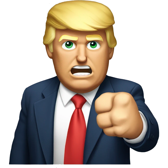 Donald trump raising fist emoji