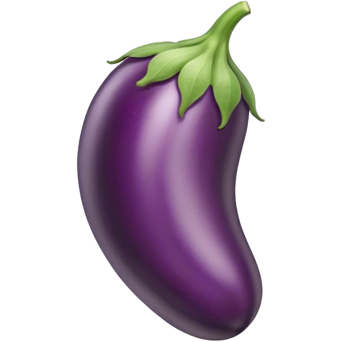 a big eggplant with juice emoji