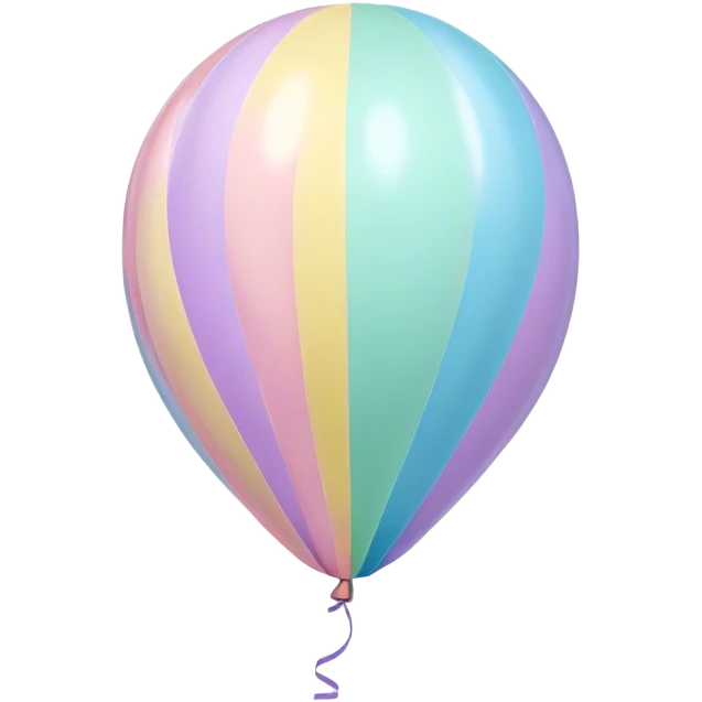 children's pastel balloon emoji