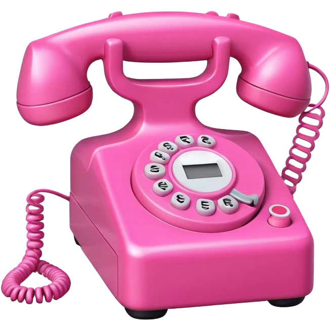 PINK PHONE emoji