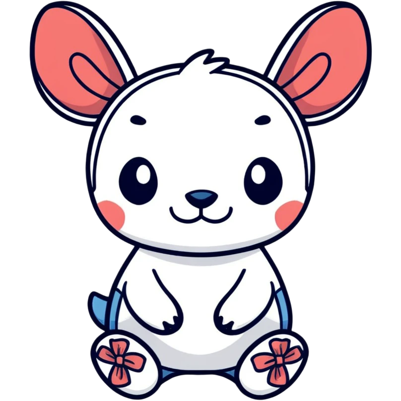 Stitch with a bow emoji