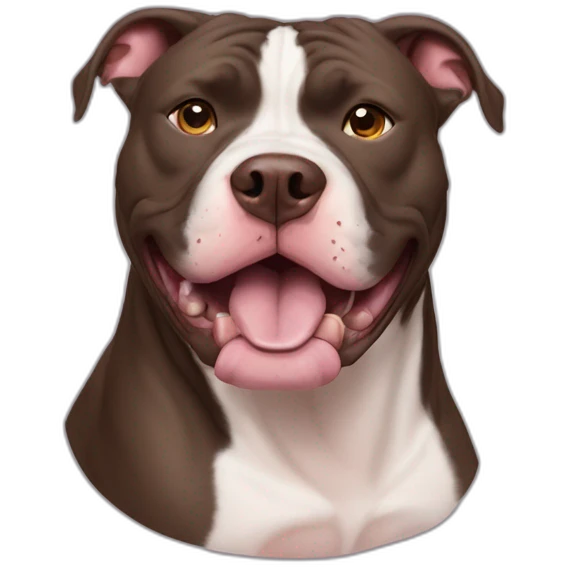 Xl bully pitbull 🤪 Zany face emoji