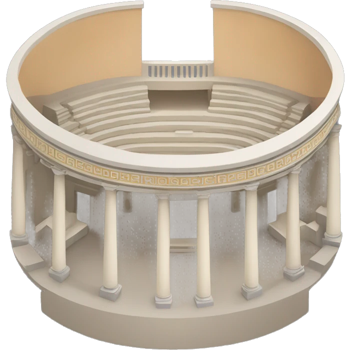 Greek Epidauros theatre emoji