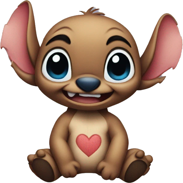 Stitch sends a kiss emoji