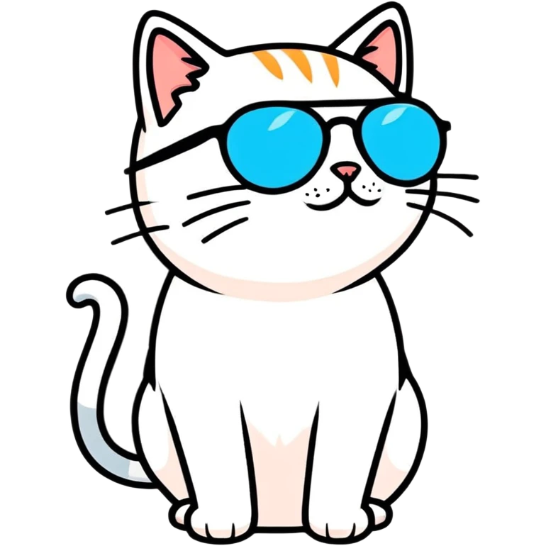 Cat with sunglasses emoji