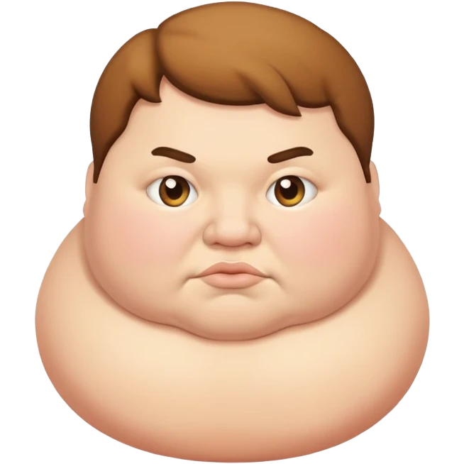 a fat person emoji