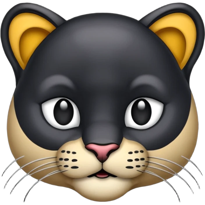 Emoji panthère noir entière  emoji