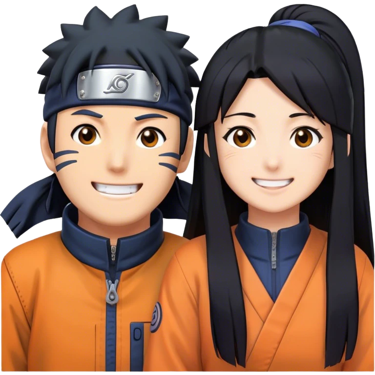 Naruto With hinata  emoji