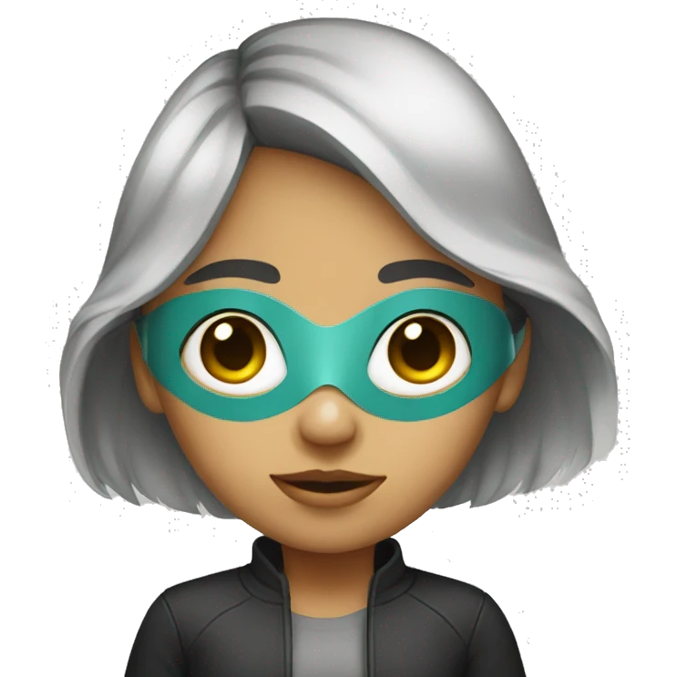 Girl with mask emoji