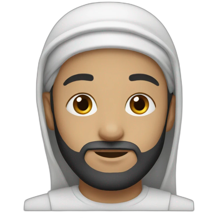white muslim emoji