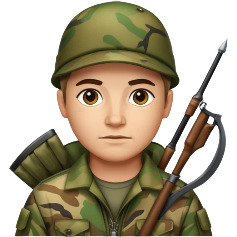 Archer habillé camoiflage emoji