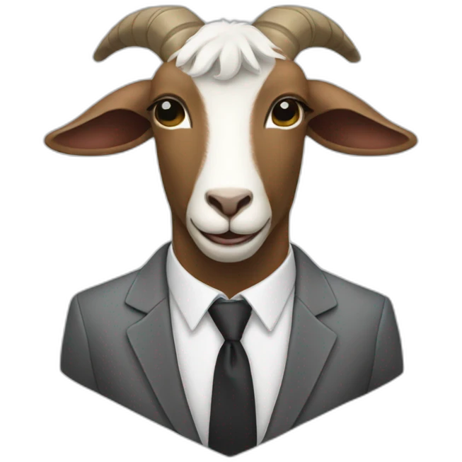 Goat ina suit emoji